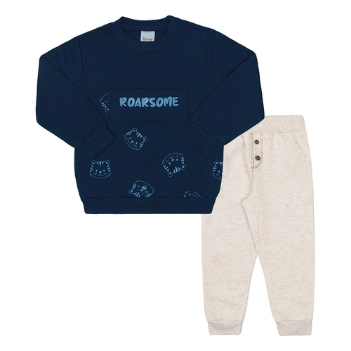 Conjunto Moletom Roarsome Marinho Tileesul - Masculino