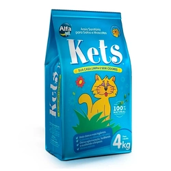 Areia Higiênica Kets para Gatos 4kg