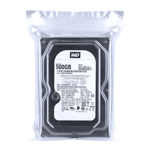 Hd 500gb 3,5 7200rpm Wd Blue - 32mb Cache Sata 6.0gb/s - Wd5000azlx - Oem
