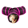 Brinquedo Túnel de Gato em Y Dobrável - Rosa
