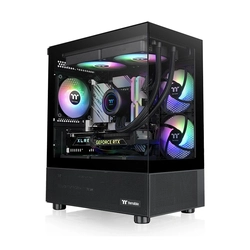 Gabinete Gamer Thermaltake View 170 TG, ARGB, Micro-Tower, 3x Fans 120mm, Black - CA-1Z4-00M1WN-00