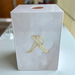 Caixa para Descarpack 3 litros Madrepérola - Logo alto relevo inicial ou desenho