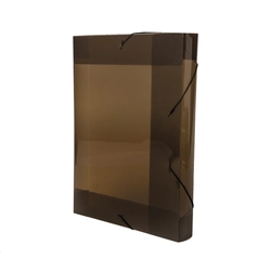 Pasta Aba Elástico Fumê Ofício Lombo 5,5cm Dello