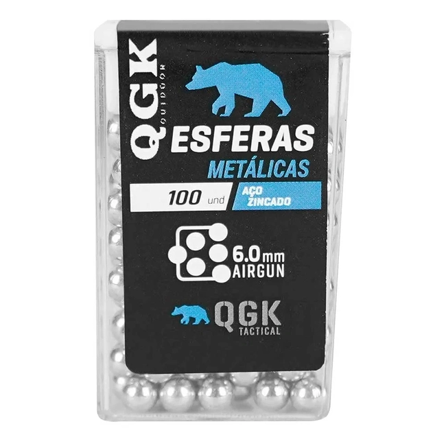 Esfera de Aço QGK 6mm (100 Unidades)