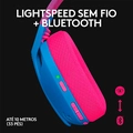 Headset Gamer Logitech G435, Azul, Sem Fio, Drivers de áudio 40 mm - 981-001061