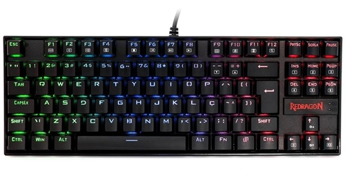 Teclado Mecânico Gamer Redragon Kumara, Anti-Ghosting, RGB, Switch Outemu Brown, ABNT2, Preto, PT - K552RGB-1 (PT-BROWN)