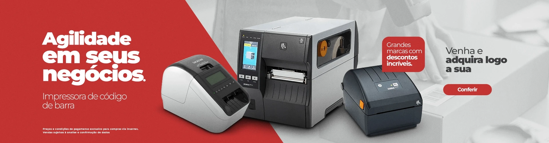 Agilidade em seus negócios. Impressora de código de barra. Venha e adquira logo a sua