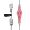 Fone de Ouvido Headset Gamer Chroma Usb 7.1 Rgb Rosa - Gh804