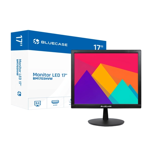 Monitor 17 Led Bm17d3hvw Bluecase - Svga / Hdmi / Vga / Vesa / Preto