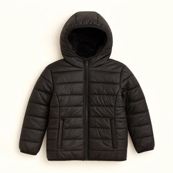 Jaqueta Puffer Peluciada com Capuz Grand Bazar  - Feminina