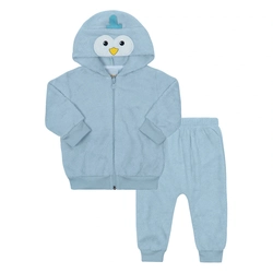 Conjunto Jaqueta Capuz e Calça Pelinho Azul Tileesul - Masculino