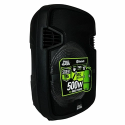 CAIXA STREET 15 500W  RMS C/ BATERIA BLUE/MICROF PROBASS