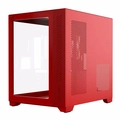 Gabinete Gamer Pcyes Forcefield Red Magma Frontal e Lateral Em Vidro - Gffrmp
