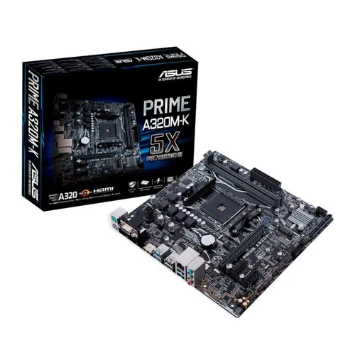 Placa Mãe Asus A320m-k/br Amd Am4 Ddr4 Matx - A320m-k/br