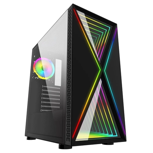 Gabinete Gamer Bluecase Mid Tower Lateral em Vidro Pulse - BG-034