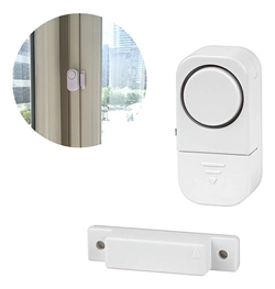 Alarme Sonoro Contra Invasão Porta Janela Sem Fios + Bateria