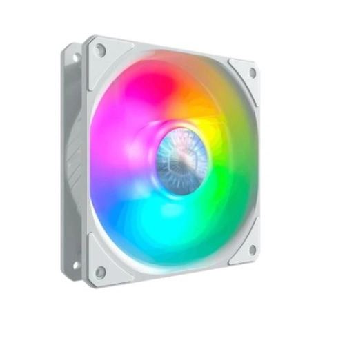 Cooler para Gabinete Cooler Master SickleFlow 120 ARGB White Edition, 120mm, 1800RPM, MFX-B2DW-18NPA-R1