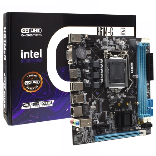 Placa Mãe Micro Atx Intel Core Gl-H61m-g Lga1155 2ª e 3ª Geração m.2 2xDdr3 Vga Hdmi giga - Goline