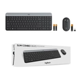 Kit Teclado e Mouse Logitech MK470, Design Slim, Sem Fio, Ambidestro, Clique Silencioso, US, Grafite - 920-009268