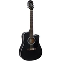 Violao Eletrico Aco Folk Cutaway Gdc-1 Ceq Sbk (preto Satin) Giannini