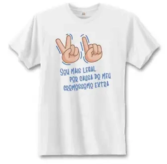 Camiseta Cromossomo Extra - Adulto Masculino