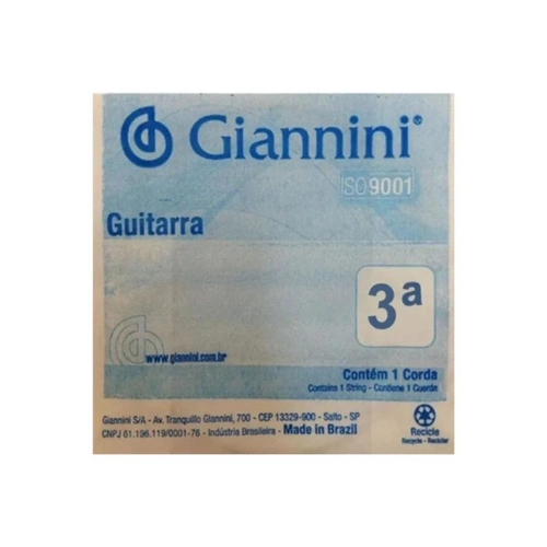 Corda Guitarra Ligth Geegst10.3 C/3 Giannini