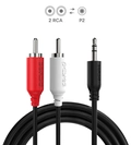 Cabo 2 Rca m para P2 3.5mm m - 1 Mt - P2r35-1