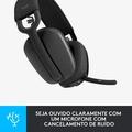 Headset Logitech Zone Vibe 100, Drivers 40 mm, Bluetooth, PC, Mobile, Grafite, Sem Fio - 981-001214