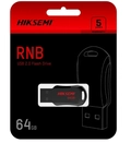 Pen Drive 64GB, Hiksemi, M200R, USB 2.0, Preto - HS-USB-M200R/64G