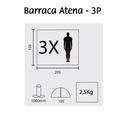 Barraca Atena 3 Pessoas - (Guepardo)