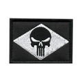 Patch Bandeira Negativa Justiceiro (Bordado)