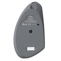 Mouse Sem Fio Recarregavel 2.4 Ghz Vertical Ergonomico Ortopedico Power Fit 1600 Dpi Cinza Usb - Pm300