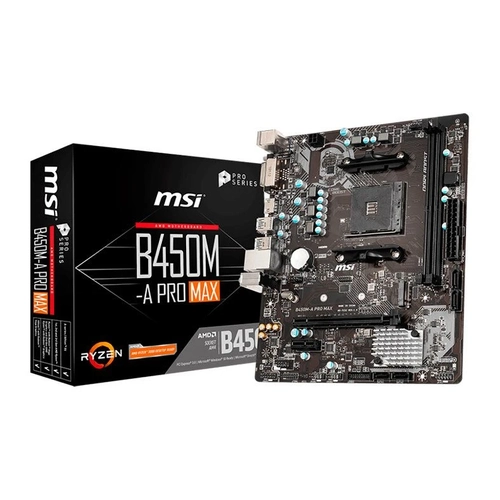 Placa Mãe AM4 MSI B450M-A Pro Max - 911-7C52-030