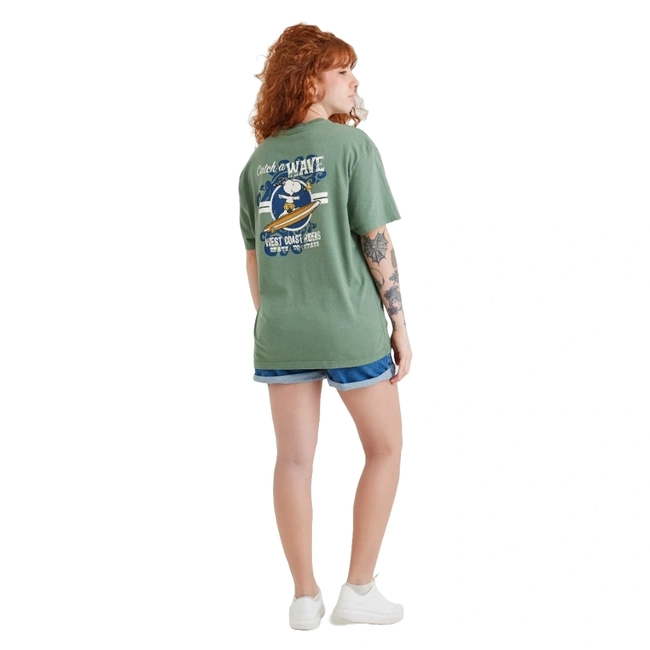 Camiseta Snoopy Waves - Verde (Galapagos)