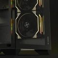 Gabinete Gamer Fortrek Clarity Preto Lateral Vidro
