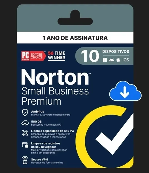 Norton Small Business Premium 500gb 10 Dispositivos 12 Meses Esd - 21460366