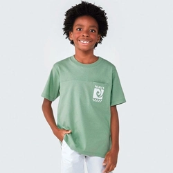 Camiseta Manga Curta Waves Verde Hering - Masculina