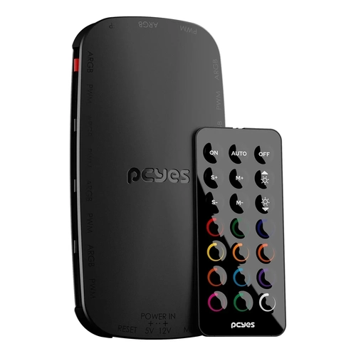 Controladora de Cooler Fan Pcyes Black Vulcan 9 Portas - Pelc9vbr