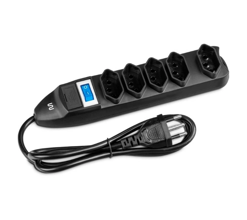 Filtro de Linha 5 Tomadas Preto Wi297