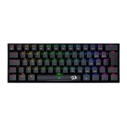 Teclado Mecânico Gamer Redragon Dragonborn Black RGB Switch Blue - K630rgb-1 Pt-blue