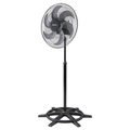 Ventilador Osc de Coluna Steel 50cm 6 Pás - Bivolt - Preto/prata