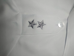 Serviço de Costura Aplicação Lapela Saúde com Bordado  1º Tentente (Par)