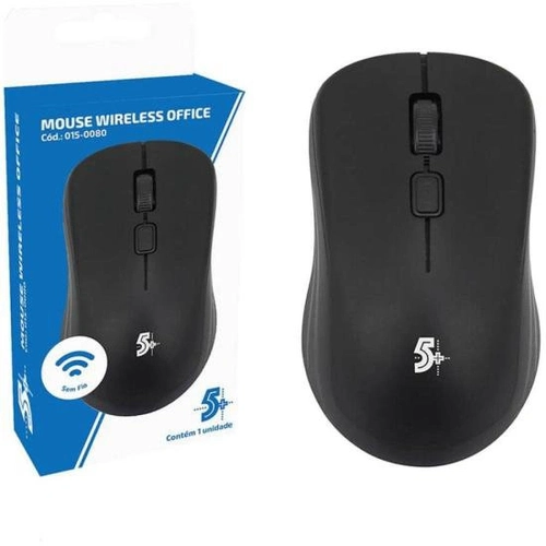 Mouse Sem Fio 5+ - mw-500 Preto