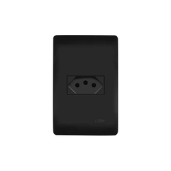 Tomada 2P+T 20A/250V-Habitat Black