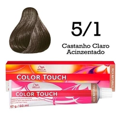 Tonalizante 5/1 Castanho Claro Acinzentado Color Touch Wella Professional