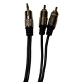 Cabo P2 St + 2rca 1,80m  Metal Profissional Preto C/ Blister Loud