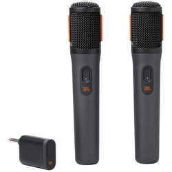 Kit 2x Microfone Sem Fio JBL, PartyBox Wireless Mic, Preto, JBLPBWIRELESSMIC