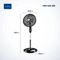 Ventilador De Coluna Mondial Vsp-40c-b 40cm 6 Pas - 110v