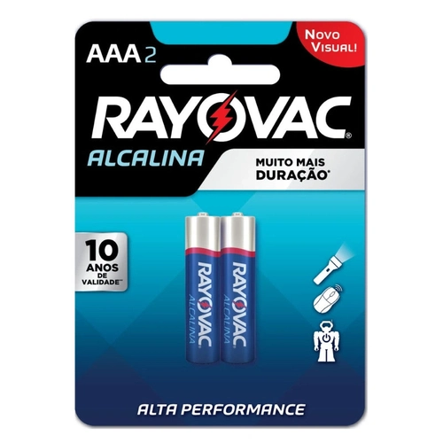 Pilha Alcalina Rayovac Aaa Com 2  - 20912