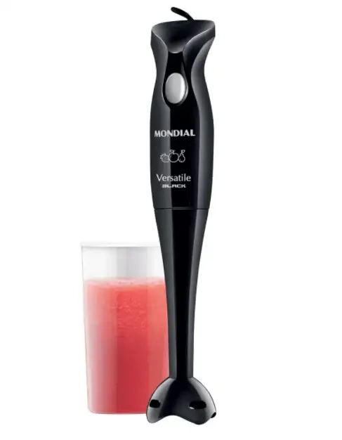 Mixer Mondial Versatile Black M-08 com Copo 200W Preto - 127v
